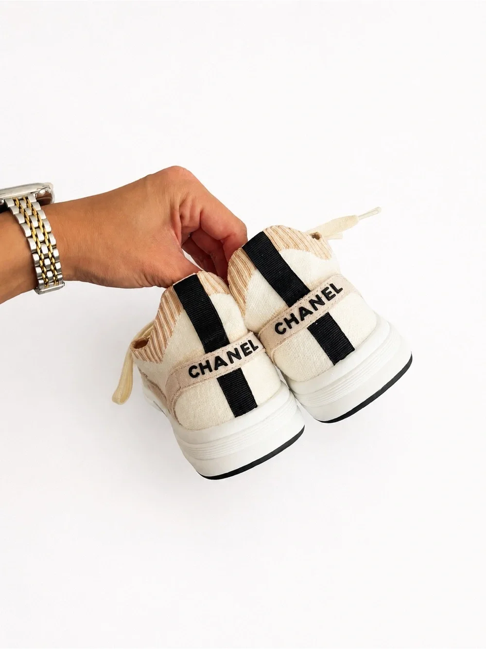 N/A knit suede